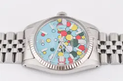 ROLEX DATEJUST REF.16014 STAINLESS STEEL & WHITE GOLD 36MM CELEBRATION DIAL