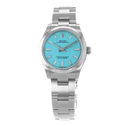 Rolex Oyster Perpetual 31 277200 Turquoise Blue Steel Oyster Ladies Watch 2022
