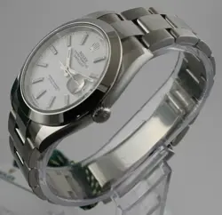 UNWORN ROLEX DATEJUST 126300 WHITE OYSTER BRACELET 41MM WATCH 2021 BOX PAPERS