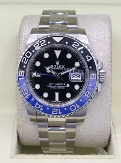 Rolex GMT-Master II "Batman" Mens 41MM SS & Ceramic 116710 2017 Complete!!!!!!!!