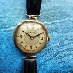 VINTAGE 9K SOLID GOLD ROLEX UNICORN HAND-WINDING LADIES WRISTWATCH