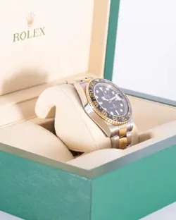 Rolex GMT Master II 40mm 116713LN Twon Tone Yellow Black Ceramic G-Serial