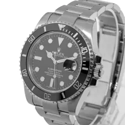 ROLEX SUBMARINER DATE 40MM STAINLESS STEEL BLACK DIAL & BLACK BEZEL 116610LN