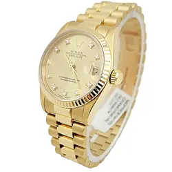 GOLD WATCH W/CHAMPAGNE