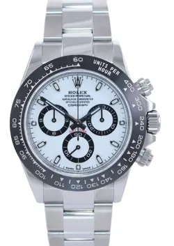 MINT 2020 PAPERS Rolex Daytona 116500LN White Ceramic Panda Chrono Steel Watch
