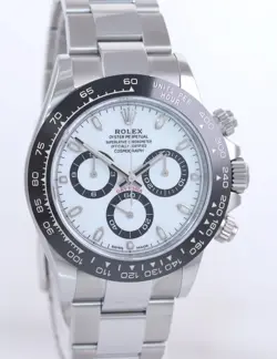 MINT 2020 PAPERS Rolex Daytona 116500LN White Ceramic Panda Chrono Steel Watch