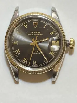 ROLEX TUDOR PRINCE OYSTERDATE AUTOMATIC GOLD BEZEL 72033