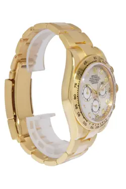 Rolex Daytona Chronograph 18k Yellow Gold MOP Diamond 40mm Watch +12' 116528
