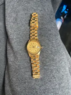 ROLEX DATEJUST GOLD WOMEN'S WATCH