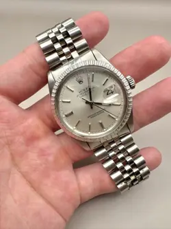 ROLEX DATEJUST 16030 SILVER JUBILEE BRACELET WITH BOX AND PAPERS