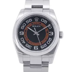 ROLEX Oyster Perpetual 36mm Stainless Steel Black Dial 116000