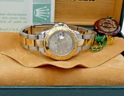 LADIES ROLEX OP DATE YACHT-MASTER REF 696233 SLATE DIAL 29MM WATCH