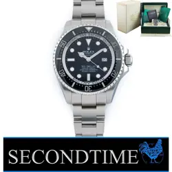 ROLEX DEEPSEA SEA-DWELLER 44MM STAINLESS STEEL BLACK DIAL REF 116660