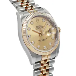 SERIAL CHAMPAGNE/DIAMOND WATCH