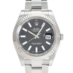 ROLEX  DATEJUST II 116334 BLACK DIAL WATCH R45_1230