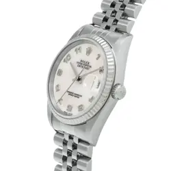 Rolex 1/5  Datejust 16234 Y Number Manufactured Around 2003 White Shell Wristwat
