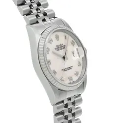Rolex 1/5  Datejust 16234 Y Number Manufactured Around 2003 White Shell Wristwat
