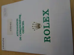 100% ORIGINAL ROLEX REFERENCE  69240 WARRANTY PAPER FROM  SERIER S