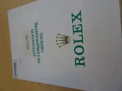 100% ORIGINAL ROLEX REFERENCE 69178 WARRANTY PAPER FROM  SERIER L