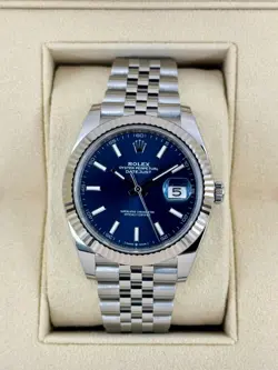 2024 ROLEX DATEJUST 41MM 126334 STAINLESS STEEL JUBILEE BLUE DIAL
