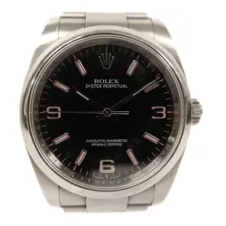 ROLEX OYSTER PERPETUAL 36MM AUTOMATIC WATCH 116000 STAINLESS STEEL BLACK