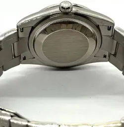 P SERIAL 2000 ROLEX 18k WG PRESIDENT WATCH CUSTOM DIAMOND DIAL & BEZEL 118239