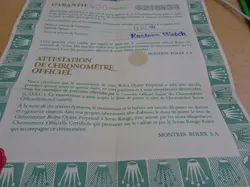 100% ORIGINAL ROLEX REFERENCE 69173 WARRANTY PAPER FROM  SERIER  1984