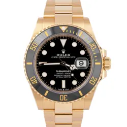 2024 NEW PAPERS ROLEX SUBMARINER DATE 41MM 18K GOLD BLACK WATCH 126618 LN BOX