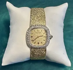 VINTAGE 14K GOLD AND DIAMOND LADIES ROLEX COCKTAIL WATCH