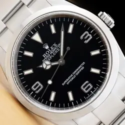 2002 ROLEX EXPLORER I 114270 36MM BLACK 3-6-9 DIAL STAINLESS STEEL OYSTER WATCH