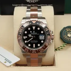 ROLEX GMT-MASTER II 126711CHNR ROOT BEER ROSE GOLD STEEL NEW 2024 COMPLETE SET