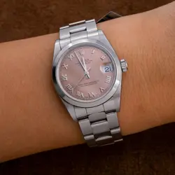 ROLEX DATEJUST 31MM 78240 SALMON ROMAN DIAL OYSTER BRACELET