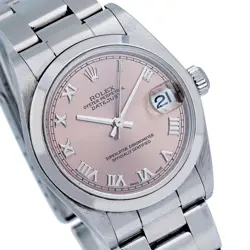 ROLEX DATEJUST 31MM 78240 SALMON ROMAN DIAL OYSTER BRACELET