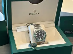 NEW UNWORN 2024 DEC BOX & PAPERS ROLEX SUBMARINER GREEN STARBUCKS 126610LV MK2