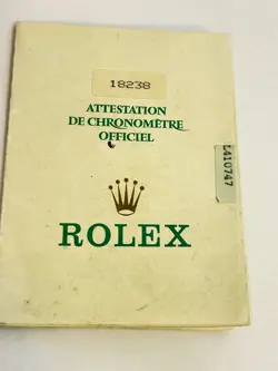 100% ORIGINALROLEX DAY-DATE 18238 GUARANTEE PAPER L SERIAL