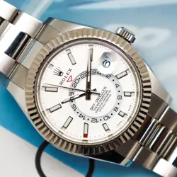 ROLEX SKY-DWELLER 326934 OYSTER BRACELET WITH WHITE GOLD BEZEL FULL SET