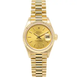 ROLEX LADY-DATEJUST PRESIDENT YELLOW GOLD 79178 CHAMPAGNE - PRE-OWNED