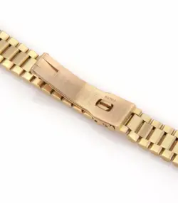 ROLEX OYSTER DATEJUST AUTOMATIC 18K GOLD BLACK DIAL LADIES WRIST WATCH 6917