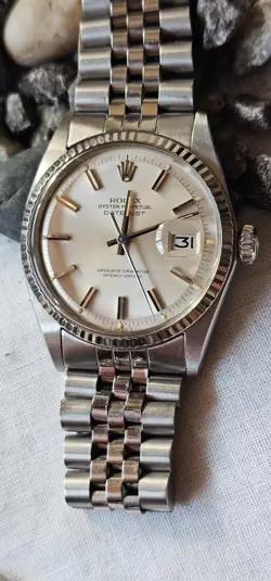 VINTAGE ROLEX DATEJUST 1601 PIE PAN DIAL MEN'S AUTOMATIC WATCH 1974
