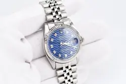 Rolex Datejust Ref.16014 Stainless Steel & White Gold 36mm Computer Blue Dial