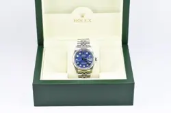Rolex Datejust Ref.16014 Stainless Steel & White Gold 36mm Computer Blue Dial