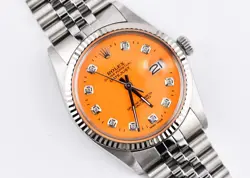 36MM ORANGE DIAL
