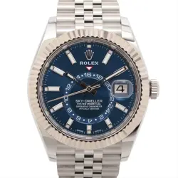 ROLEX SKY-DWELLER 326934 SS×WG AT BLUE-FACE JUBILEE BRACELET