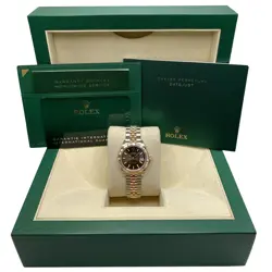 ROLEX DATEJUST 279171 ROSE GOLD STEEL CHOCOLATE DIAL AUTOMATIC WATCH B&P  2024