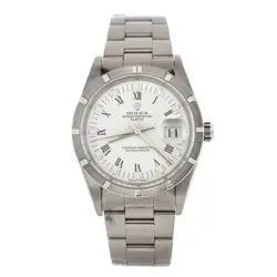 ROLEX OYSTER PERPETUAL DATE AUTOMATIC WATCH STAINLESS STEEL 34