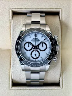 NEW 2024 ROLEX COSMOGRAPH DAYTONA 40MM 126500LN STAINLESS STEEL WHITE PANDA DIAL