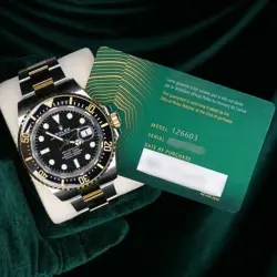 NEW UNWORN 2024 Rolex Sea-Dweller Two-Tone Black Steel Yellow Gold 126603