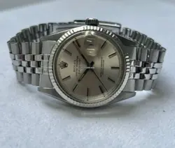 ROLEX DATEJUST 1601 STAINLESS STEEL SILVER DIAL JUBILEE 36MM WATCH