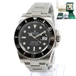 ROLEX SUBMARINER DATE 116610LN 40MM BLACK DIAL STEEL BOX PAPERS