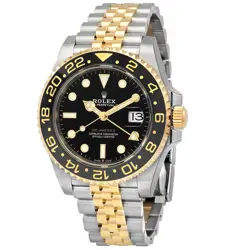 ROLEX GMT-MASTER II GMT AUTOMATIC CHRONOMETER BLACK DIAL MEN'S WATCH